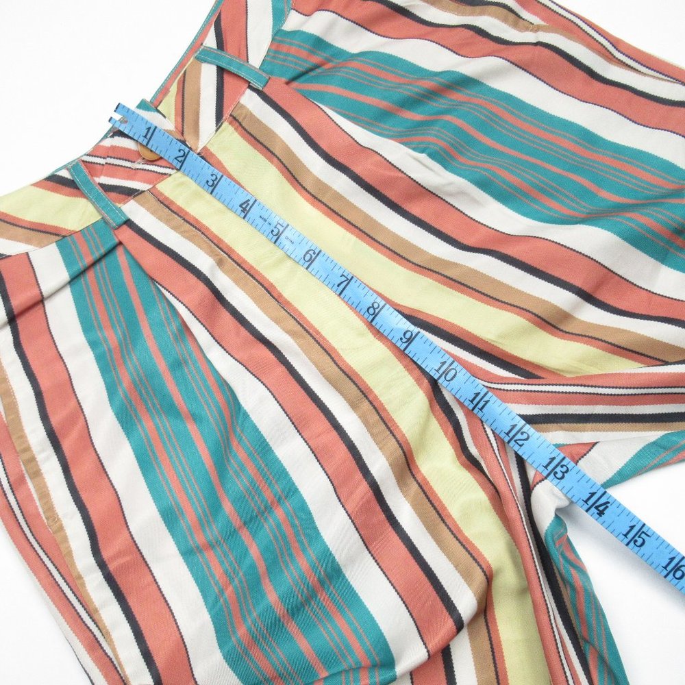 Anthropologie Tiny Camelia Pants Red Pinstripe Motif - Size 2 - Picture 8 of 12